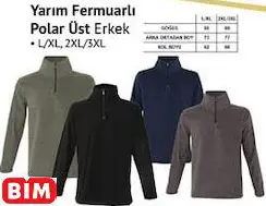 YARIM FERMUARLI POLAR ÜST ERKEK YARIM FERMUARLI POLAR ÜST ERKEK